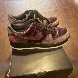 Nike black velvet AF1
